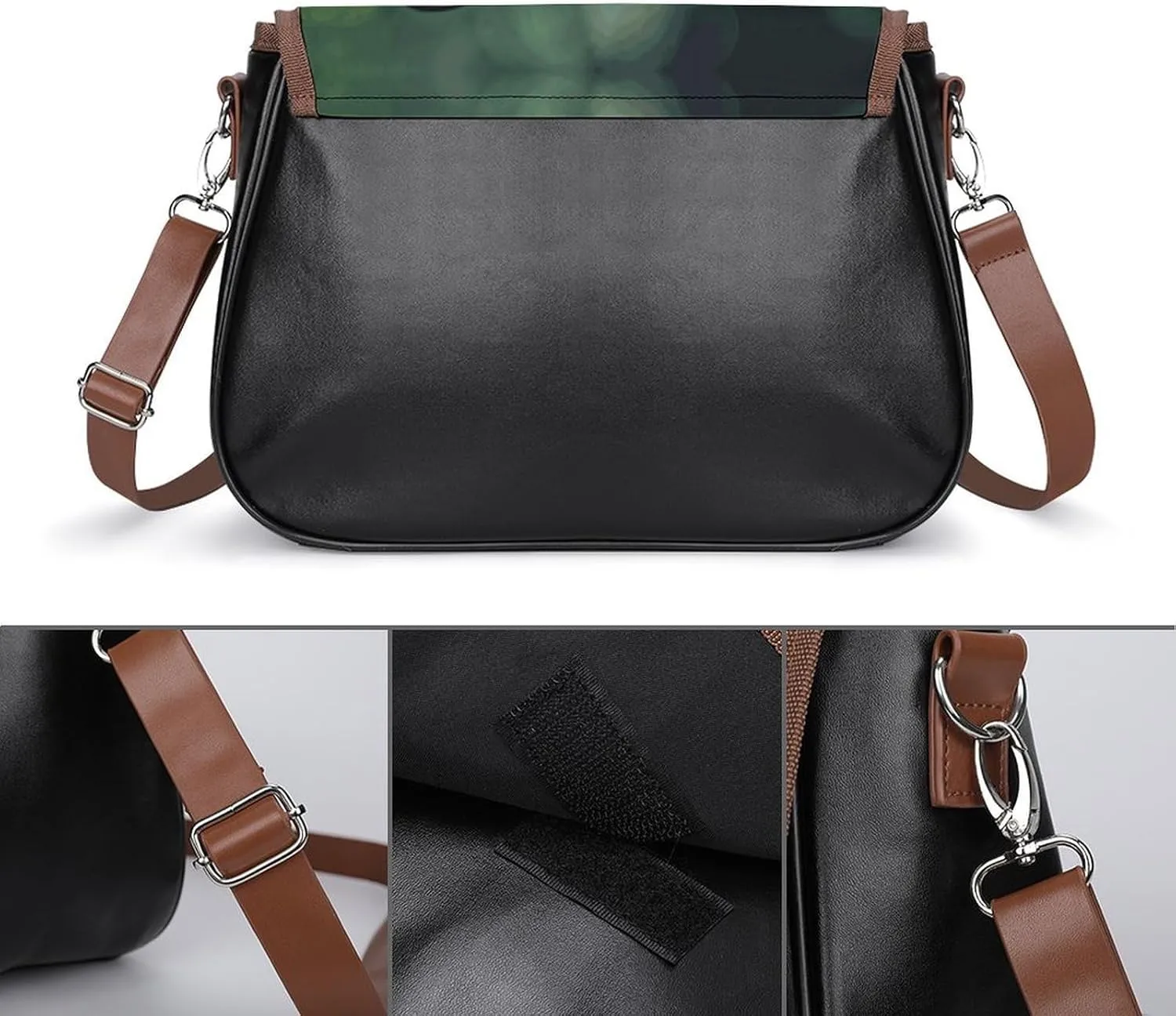 Rainbow Color Stripe Crossbody Bags for Women Travel Shoulder Bag Small Leather Cross Body Handbags