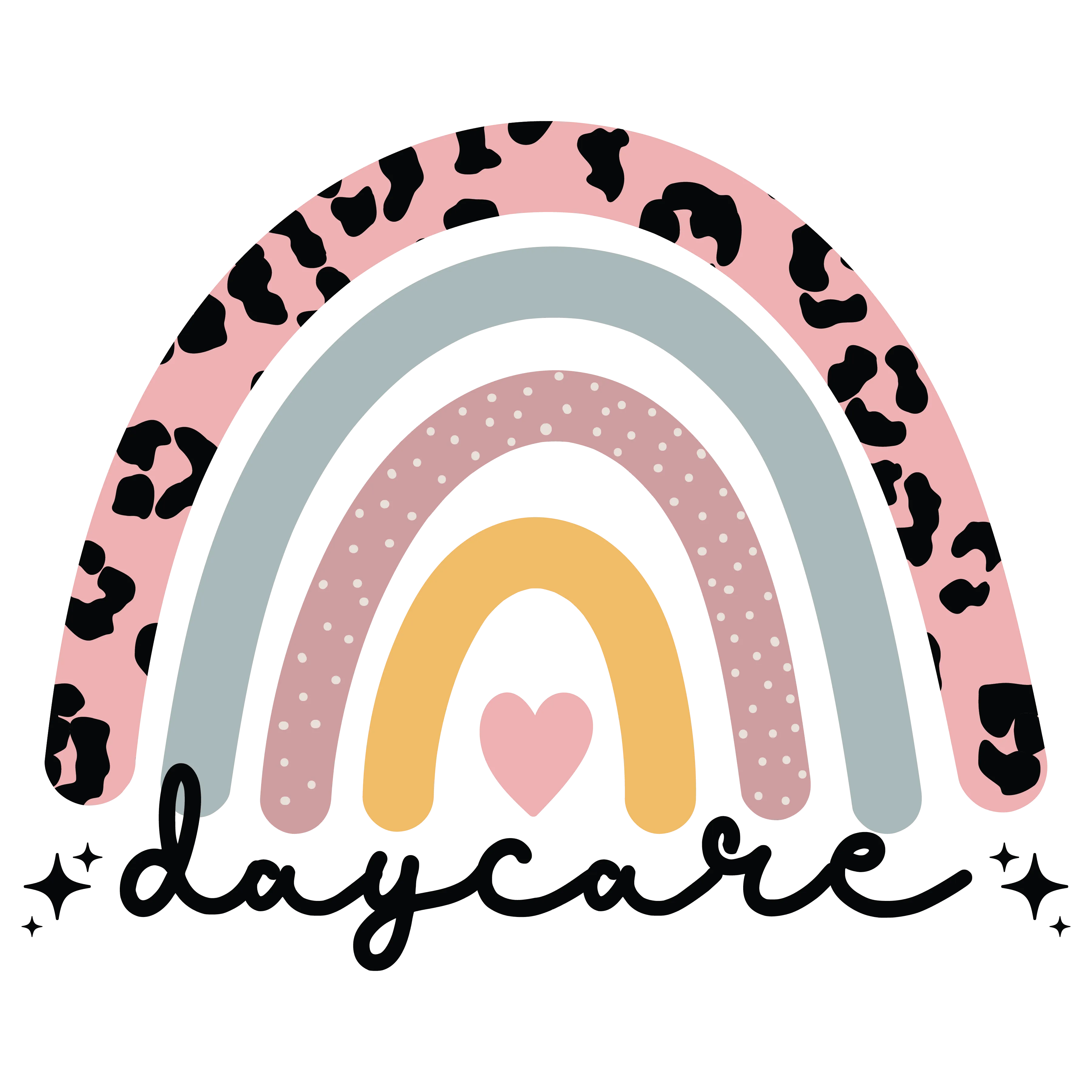 Rainbow Daycare DTF (direct-to-film) Transfer