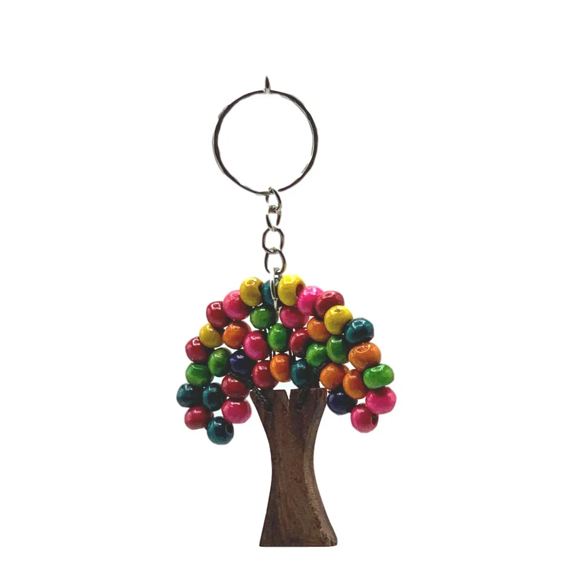 RAINBOW Tree of life Wooden Tassel