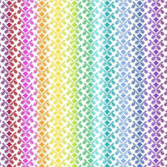 Rainbow Wonderland Vine Knit in White