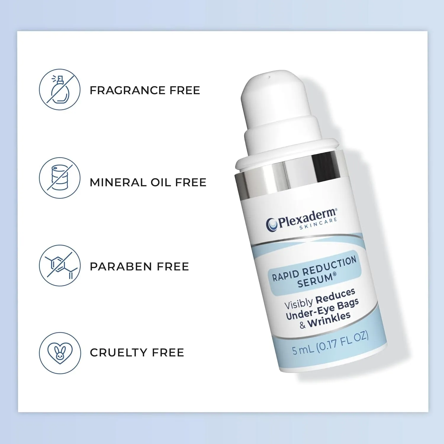 Rapid Reduction Eye Serum - Visibly Reduces Under-Eye Bags, Wrinkles, Dark Circles, Fine Lines & Crow'S Feet Instantly, anti Aging Wrinkle Remover for Face, Pump