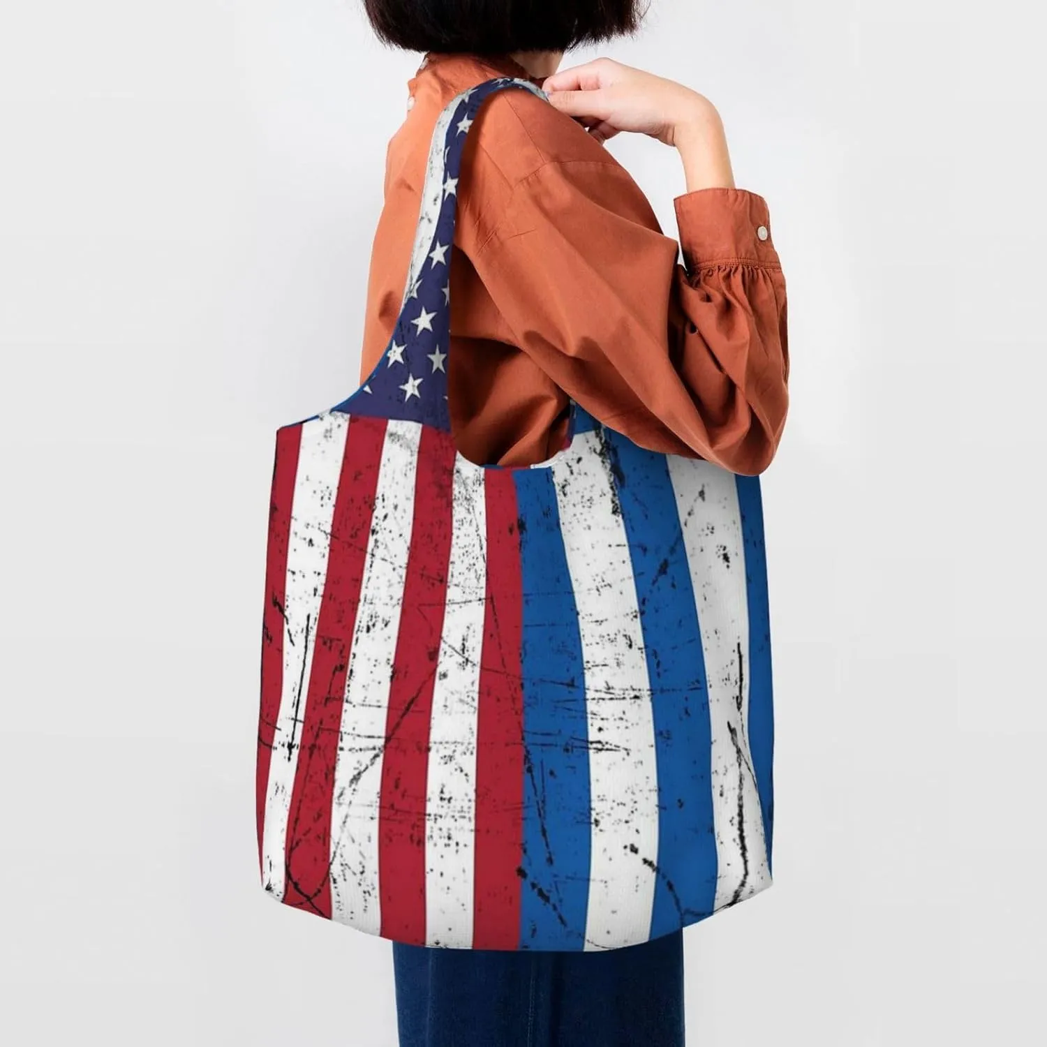 Realistic Tiger Skin Print Canvas Tote Bags Reusable Shopping Bag Handbag for Shopper Beach Gifts
