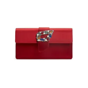 Red Tutti Frutti Clutch