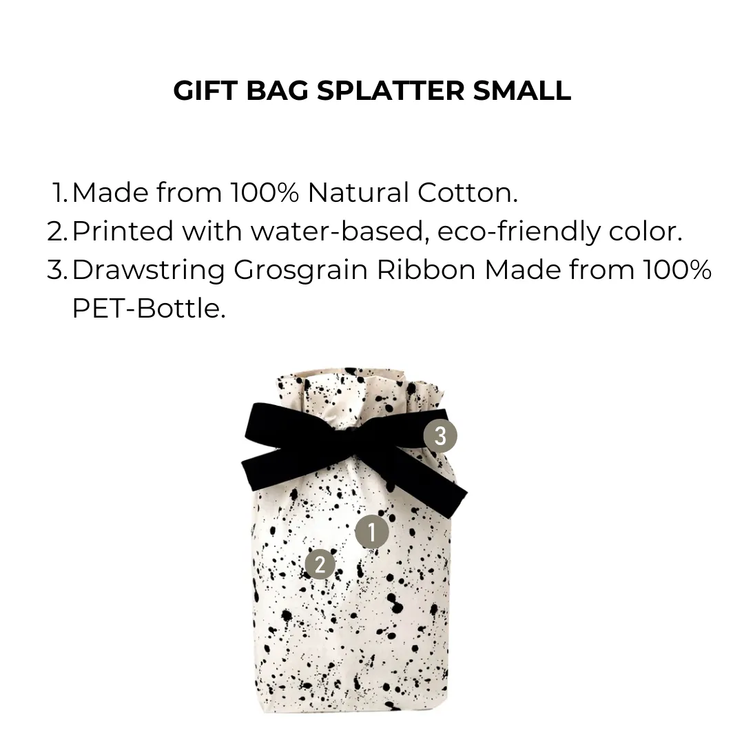 Reusable Gift Bag, S – Splatter