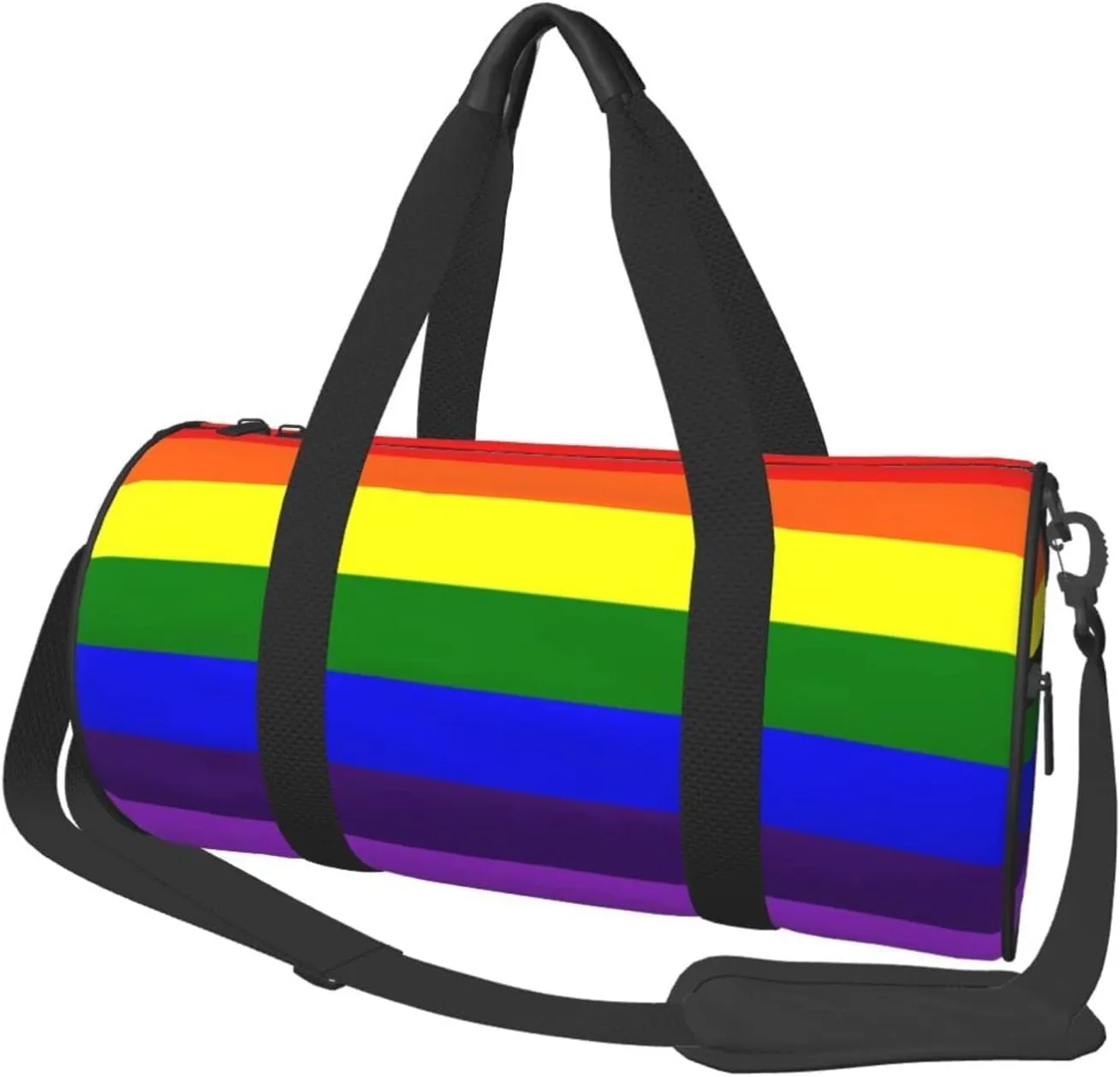 Round Duffle Bag Pride Rainbow Flag Unisex Travel Bag Duffle Bag