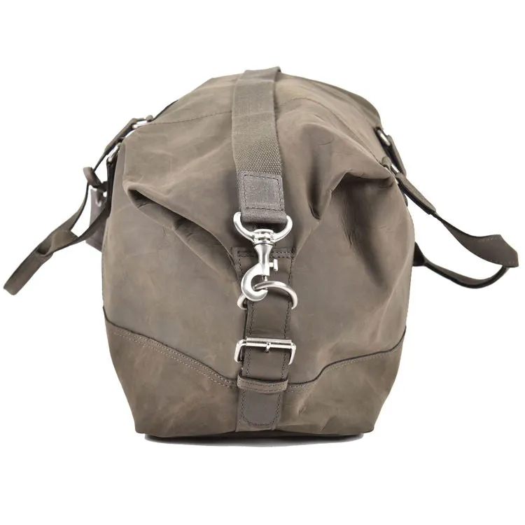 Rowallan Wayfarer All Leather Black Holdall