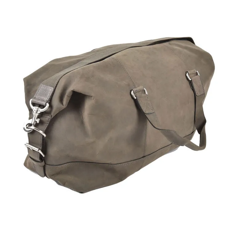 Rowallan Wayfarer All Leather Black Holdall