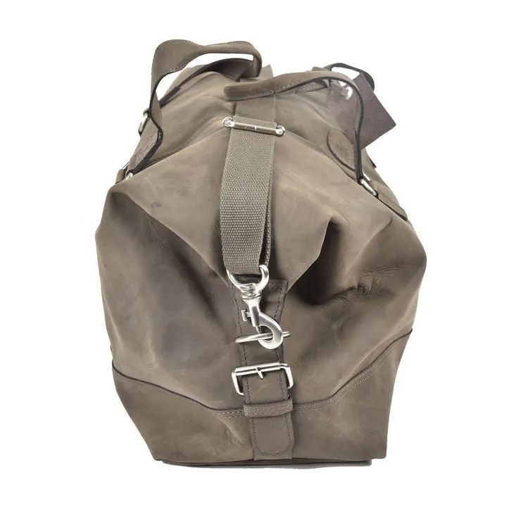 Rowallan Wayfarer All Leather Black Holdall