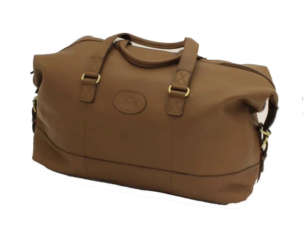 Rowallan Wayfarer All Leather Black Holdall