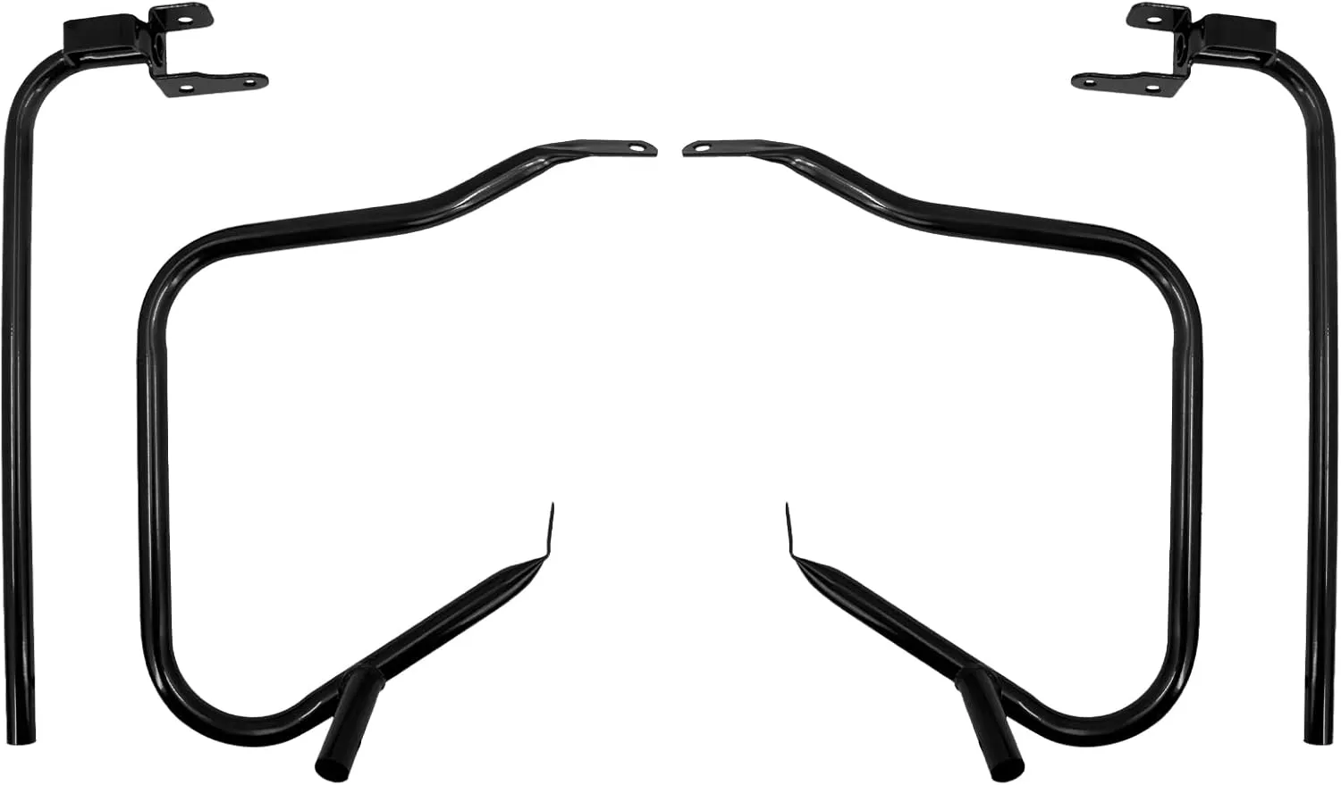 Saddlebag Saddle Bag Guard Bracket Fit For Harley Touring Electra Glide Street Glide Road Glide Road King 1997-2008 2014-2024 (2014-up, Black)