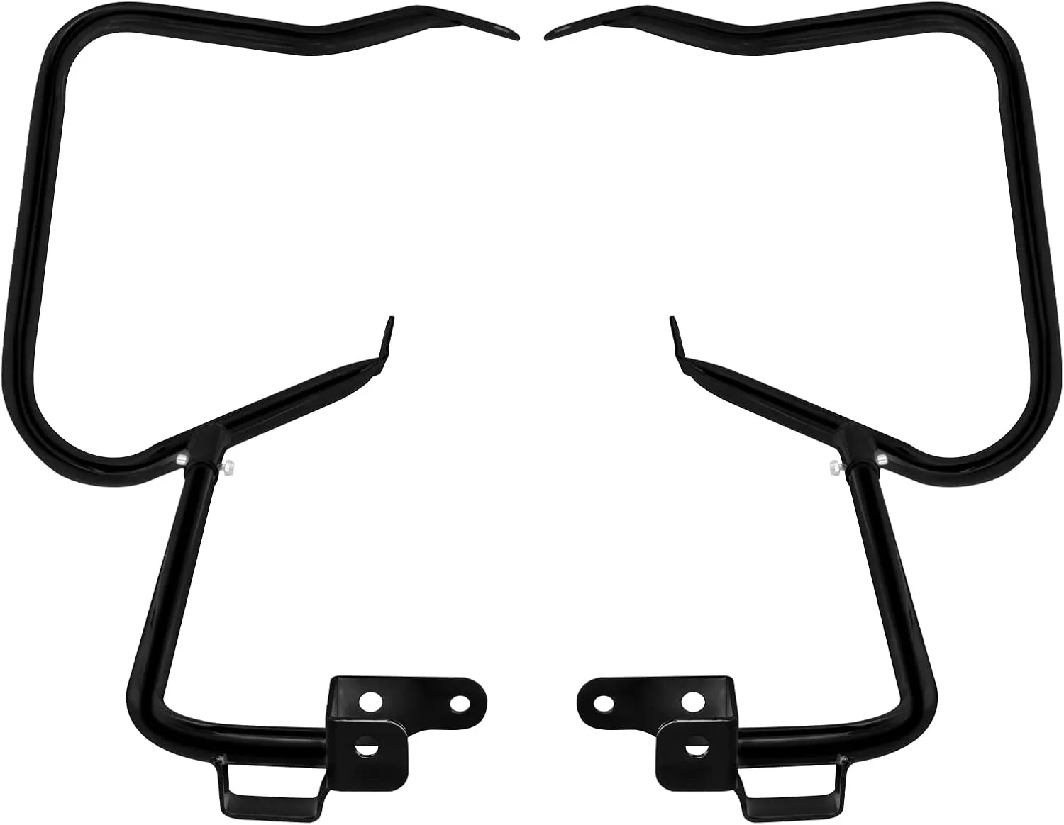 Saddlebag Saddle Bag Guard Bracket Fit For Harley Touring Electra Glide Street Glide Road Glide Road King 1997-2008 2014-2024 (2014-up, Black)