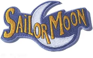 Sailor Moon Logo Patch Embroidered Iron on Badge Applique Costume Magic Retro Cosplay DIY