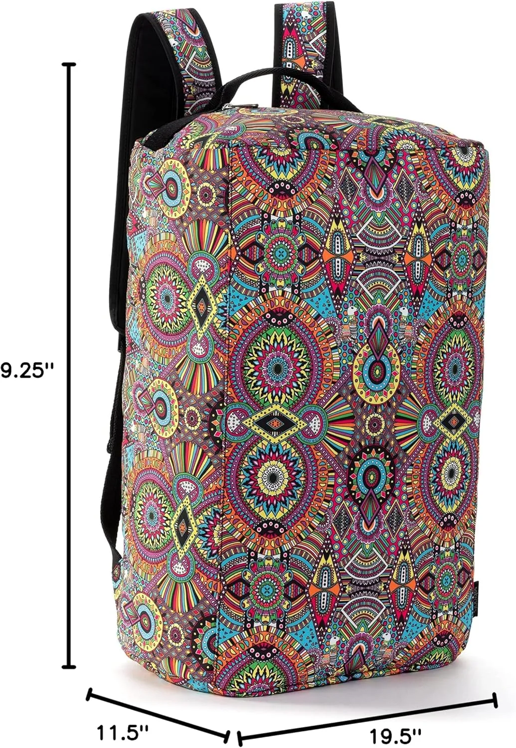 Sakroots On The Go Travel Backpack in Eco-Twill, Rainbow Wanderlust
