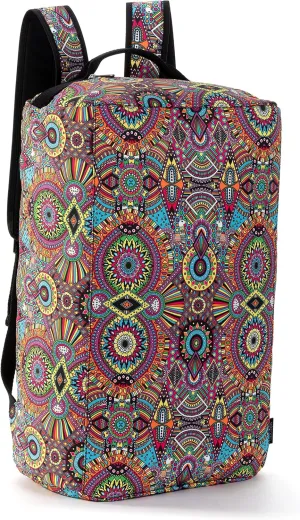 Sakroots On The Go Travel Backpack in Eco-Twill, Rainbow Wanderlust
