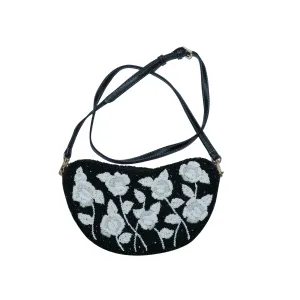 Sample: Black floral crossbody