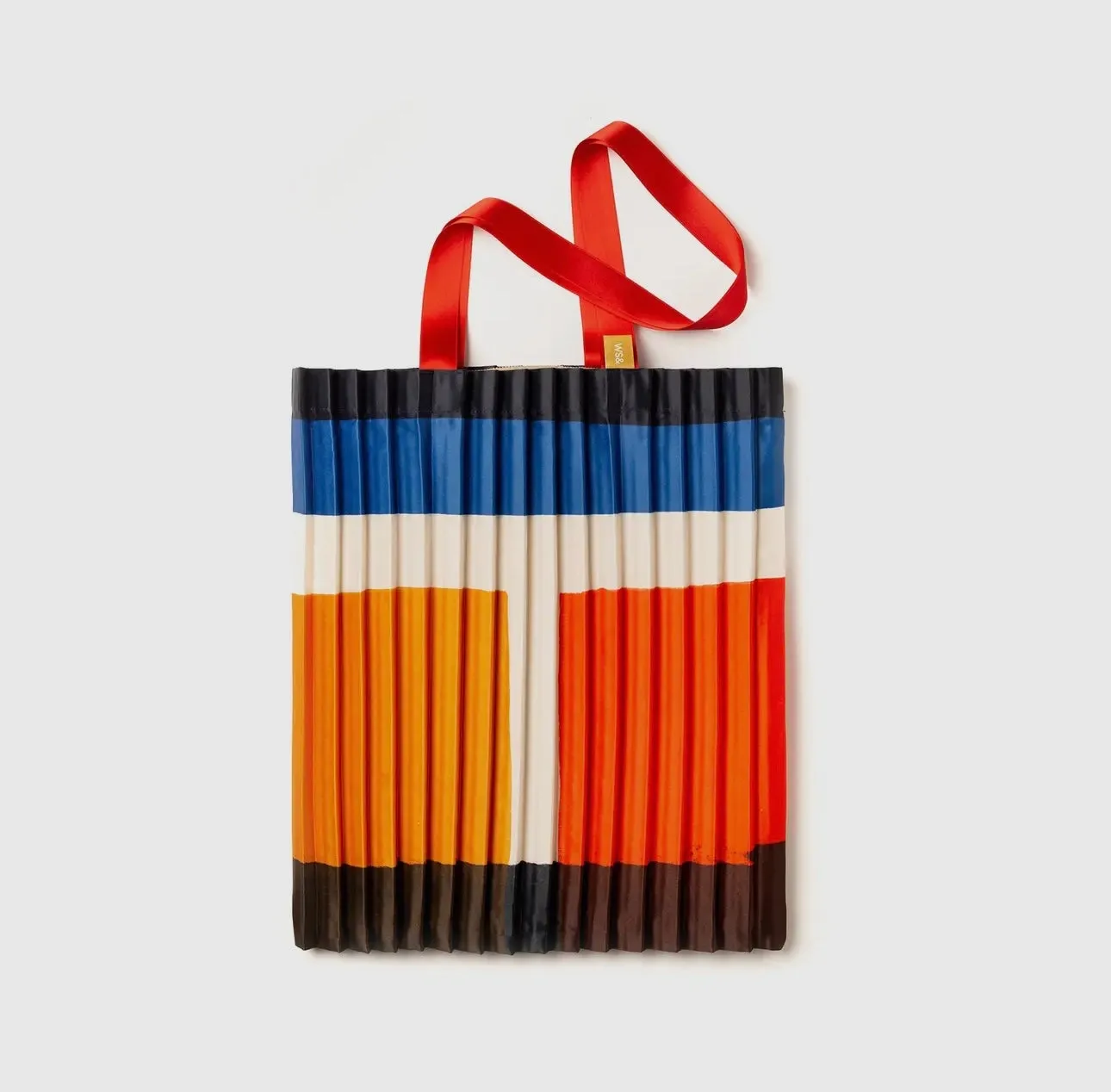 Satin pleated bag - Pescaia