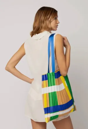 Satin pleated bag - Santa