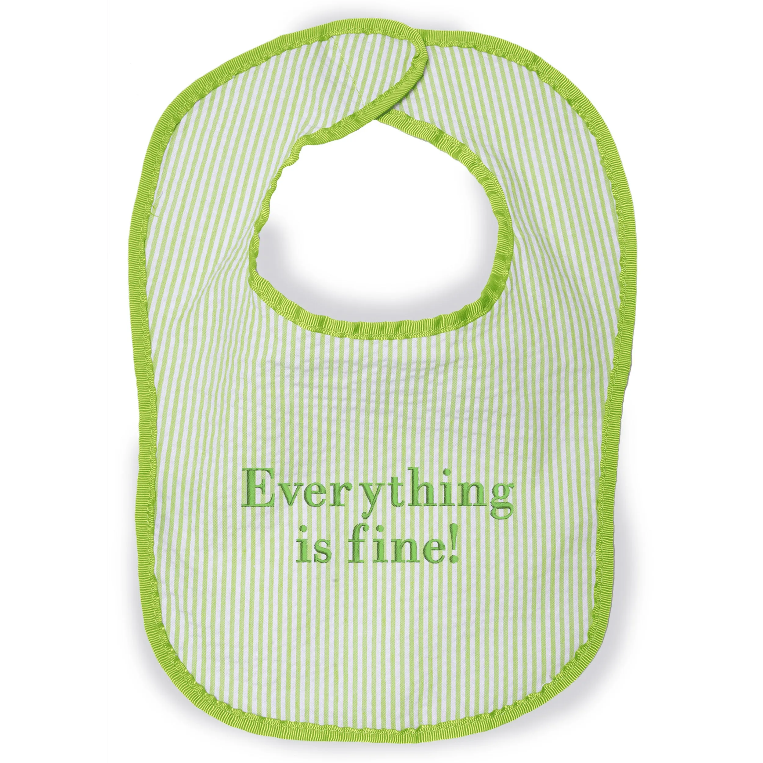 Seersucker Baby Bib