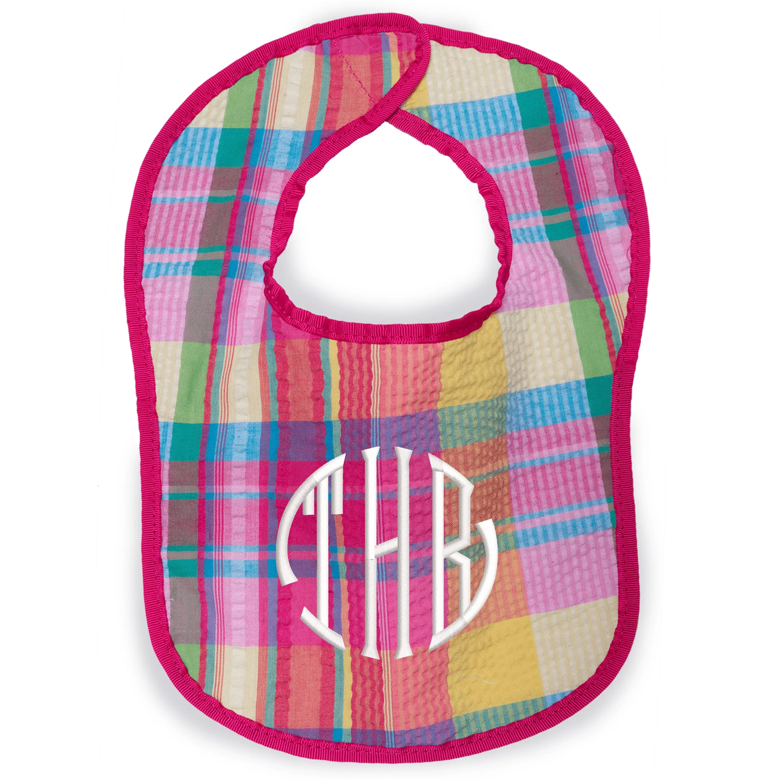 Seersucker Baby Bib