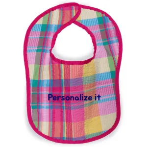 Seersucker Baby Bib