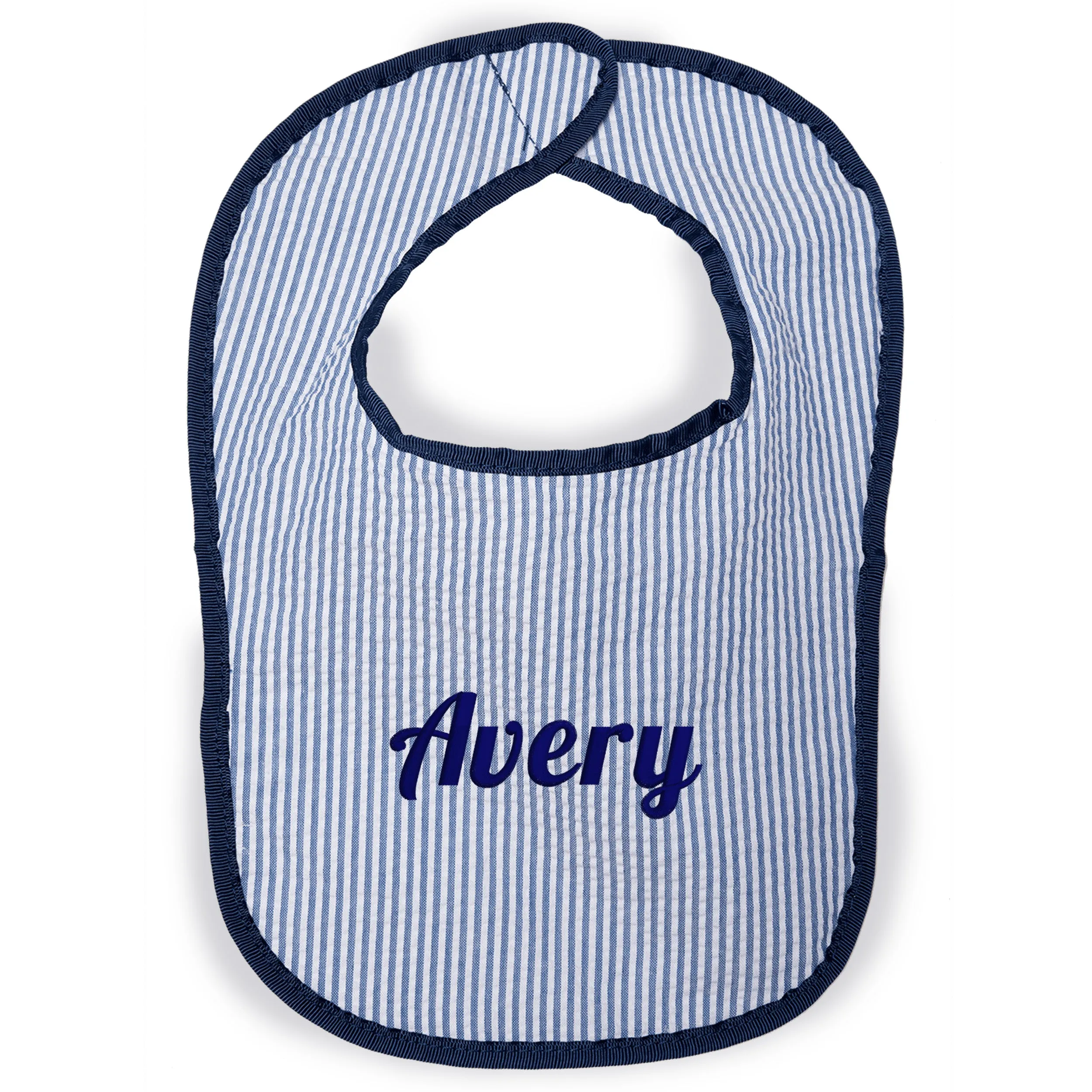 Seersucker Baby Bib
