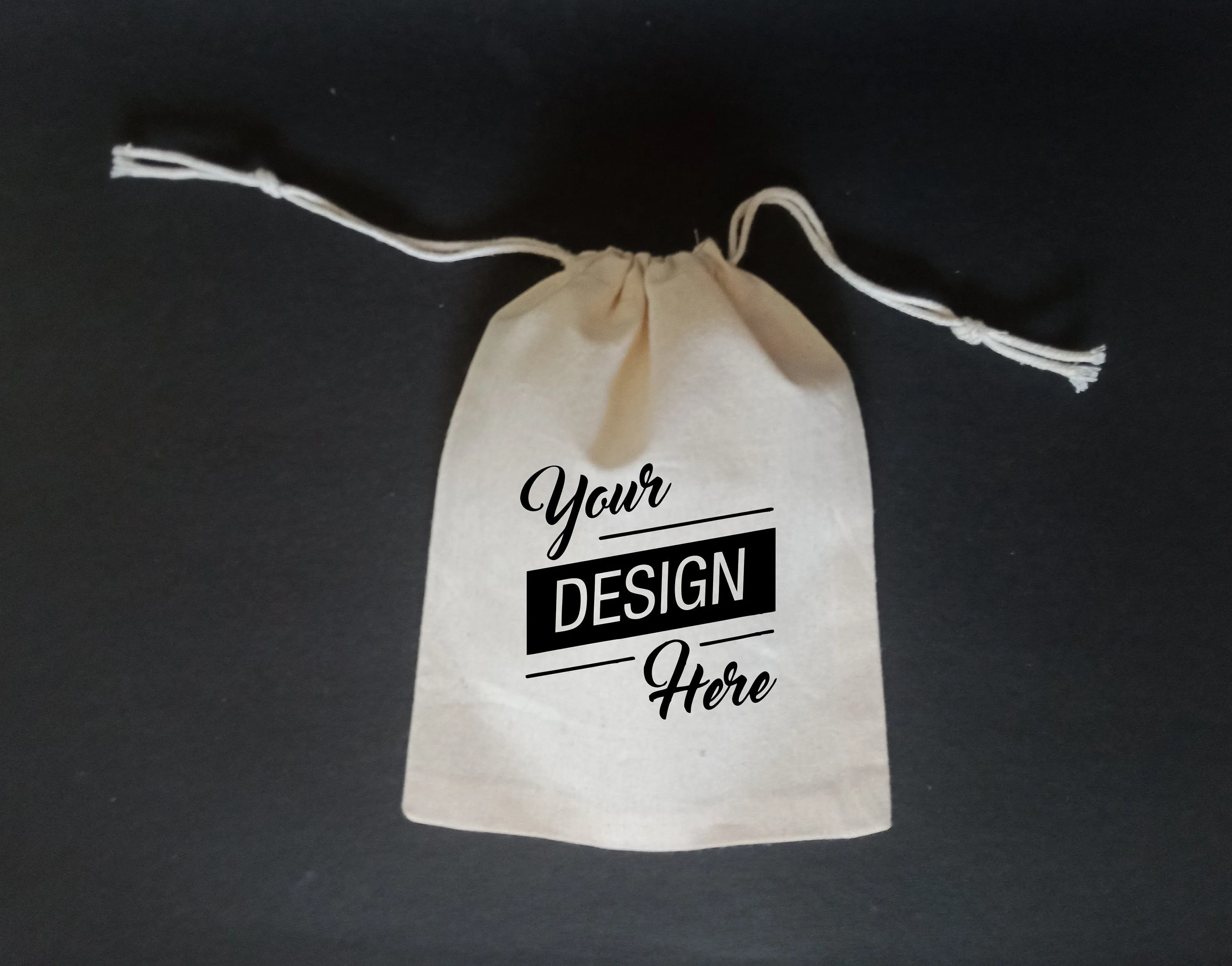 Set of 20/30/50/100 Personalized logo print,custom cotton dust bags,jewelry packaging bag,chic drawstring pouches,premium small cotton bag