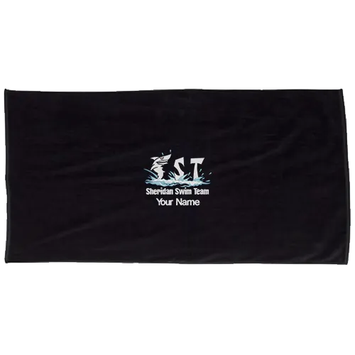 Sheridan Swim Team Embroidered Towel