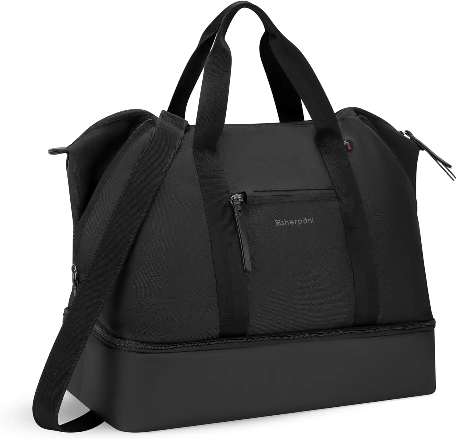 Sherpani Boston, Anti-Theft Weekender Bags,Travel Duffel Bag for Women, Carry On Tote Bag with Removable Shoe Bottom Compartment, Metal Hardware
