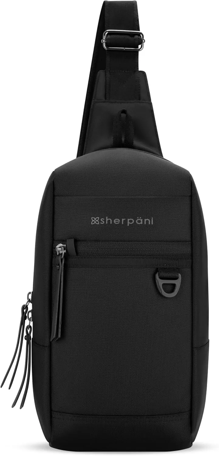 Sherpani Metro, Anti Theft Sling Bag, Sling Backpack, 5L Travel Bag, Chest Bag, Women Shoulder Sling Purse, Crossbody Backpack, Sling Pack, Metal Hardware, Travel Gift for Mothers Day 2025 (Carbon)