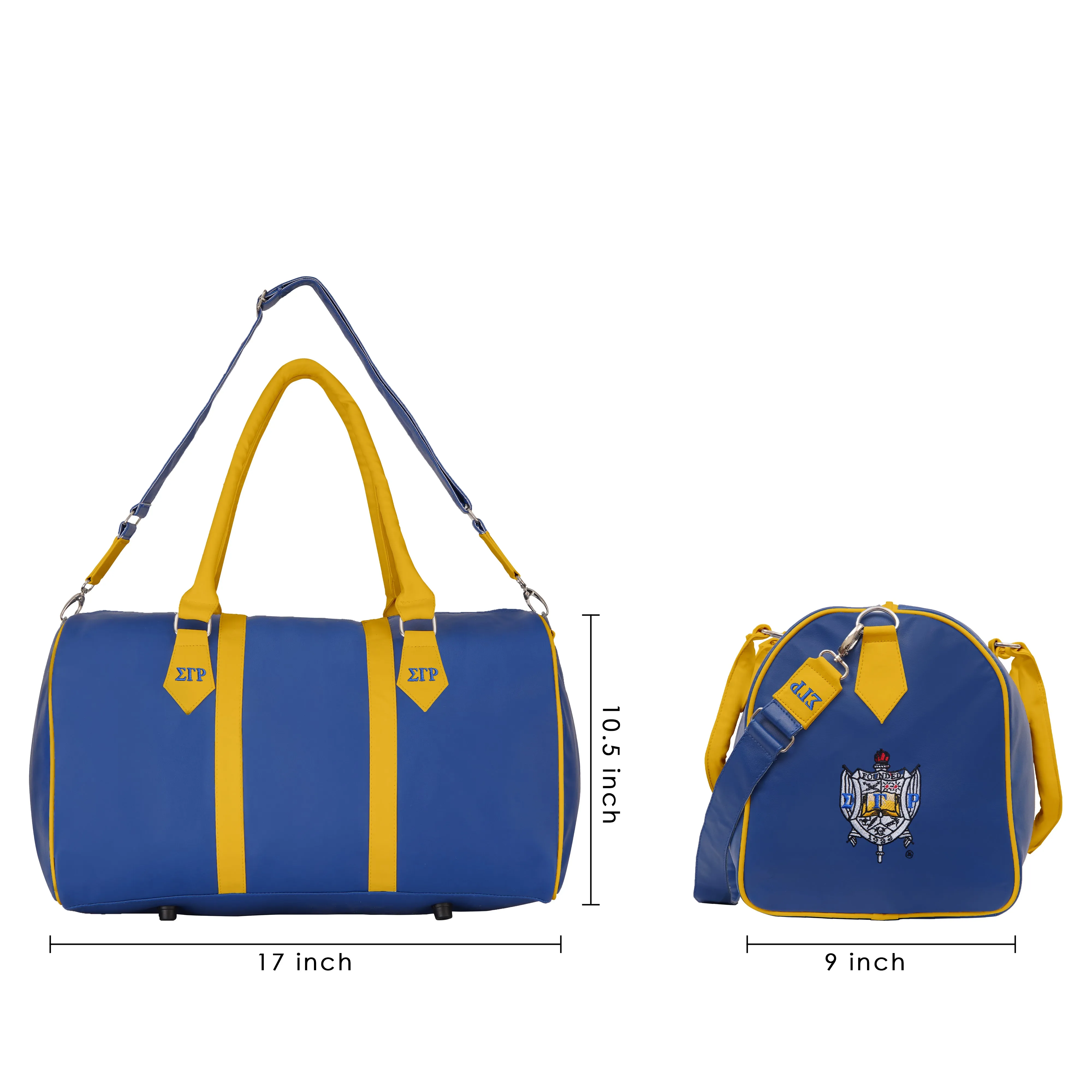 Sigma Gamma Rho Striped Duffel Bag