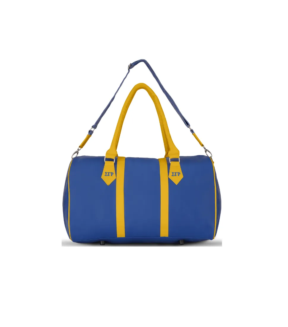 Sigma Gamma Rho Striped Duffel Bag