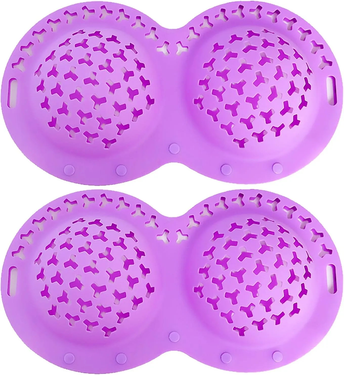 Silicone Bra Washing Bag Mesh Underwear Laundry Bags, Laundry Bag Suitable for all Cup Sizes, Anti Deformation Lingerie Bag for Washer/Dryer Machines (2PC purple)