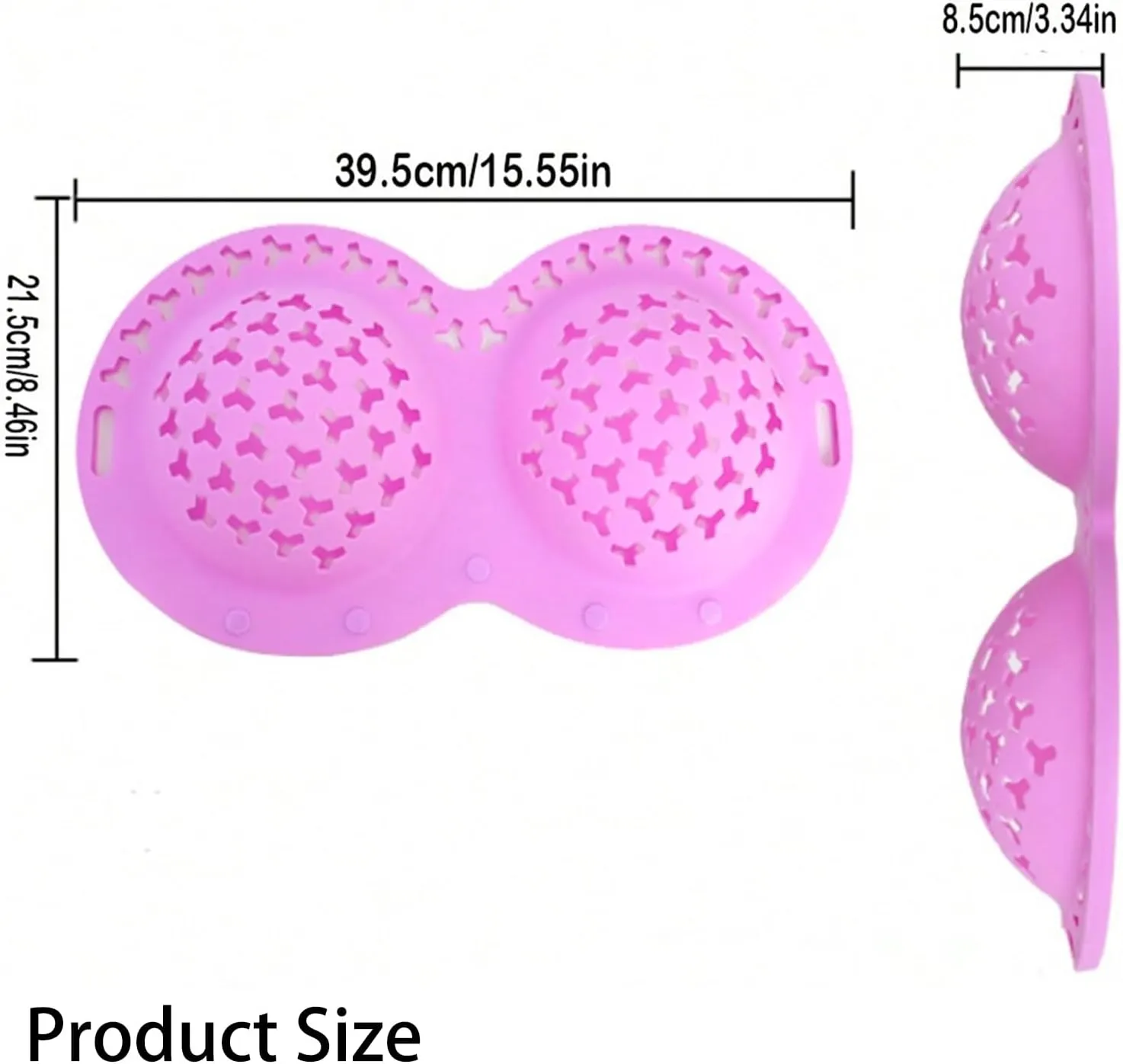 Silicone Bra Washing Bag Mesh Underwear Laundry Bags, Laundry Bag Suitable for all Cup Sizes, Anti Deformation Lingerie Bag for Washer/Dryer Machines (2PC purple)