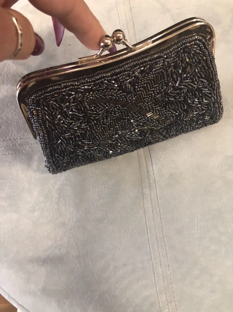 Small beaded bag  #3125