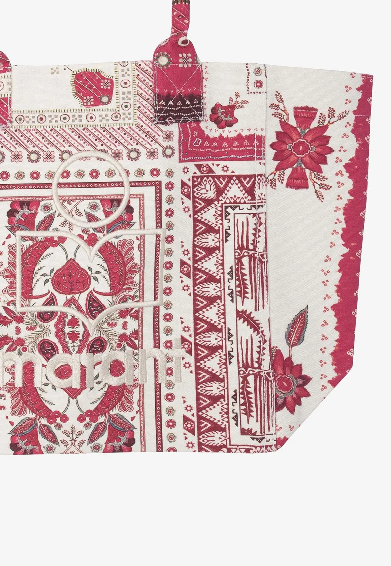 Small Yenky Printed Canvas Tote Bag