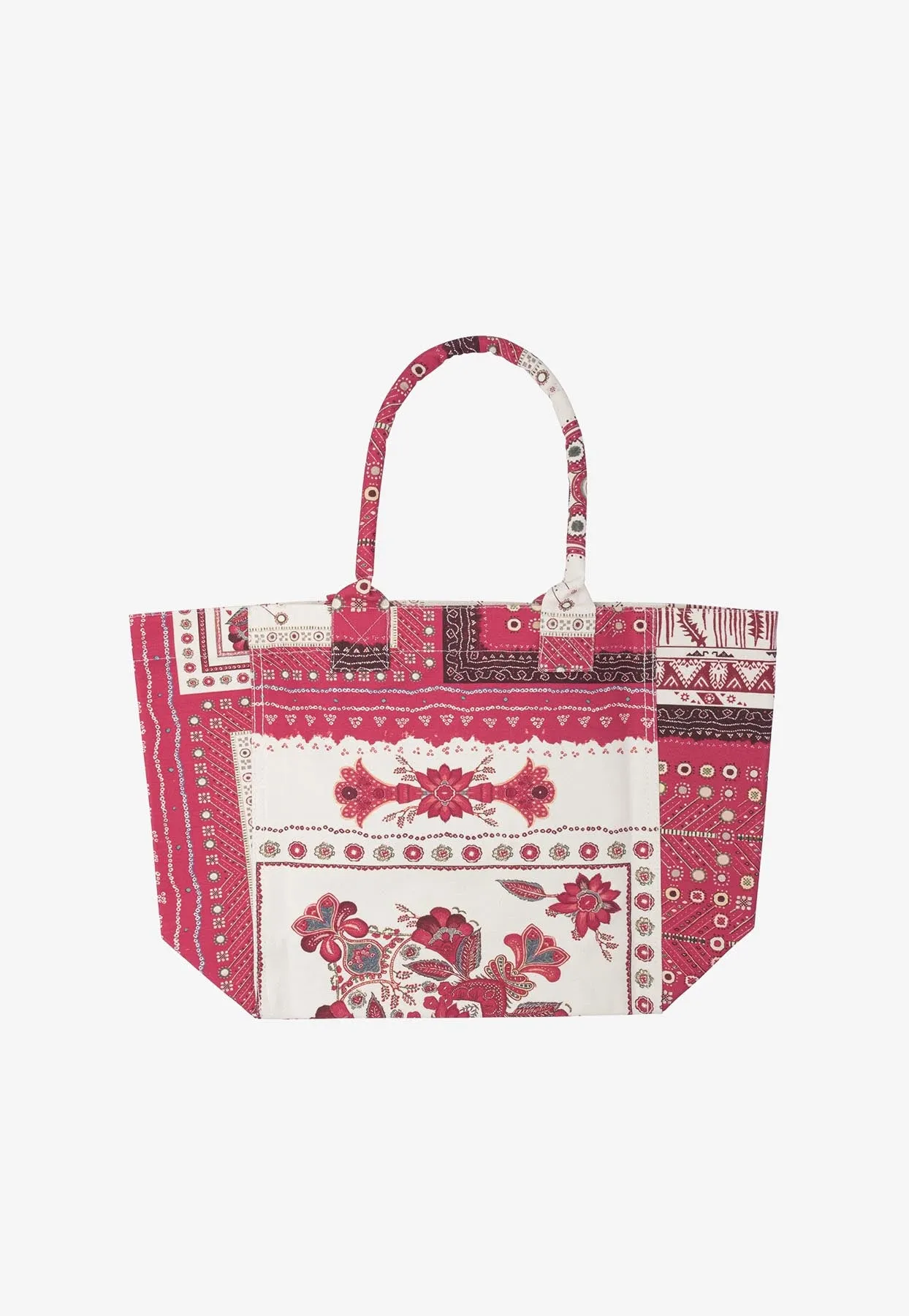 Small Yenky Printed Canvas Tote Bag