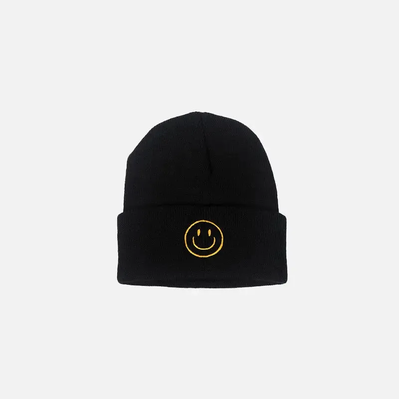 Smile Beanie Y2K for Stylish Streetwear Fashion