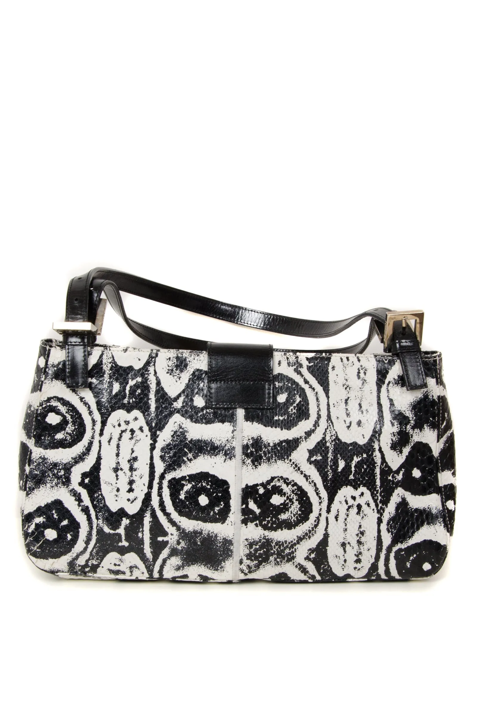 Snakeskin Mamma Baguette Bag