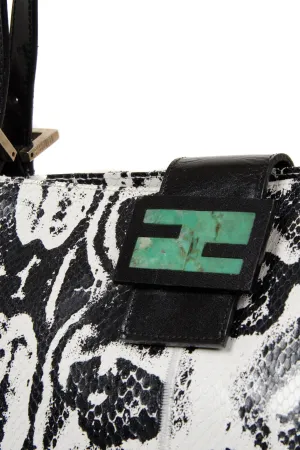 Snakeskin Mamma Baguette Bag