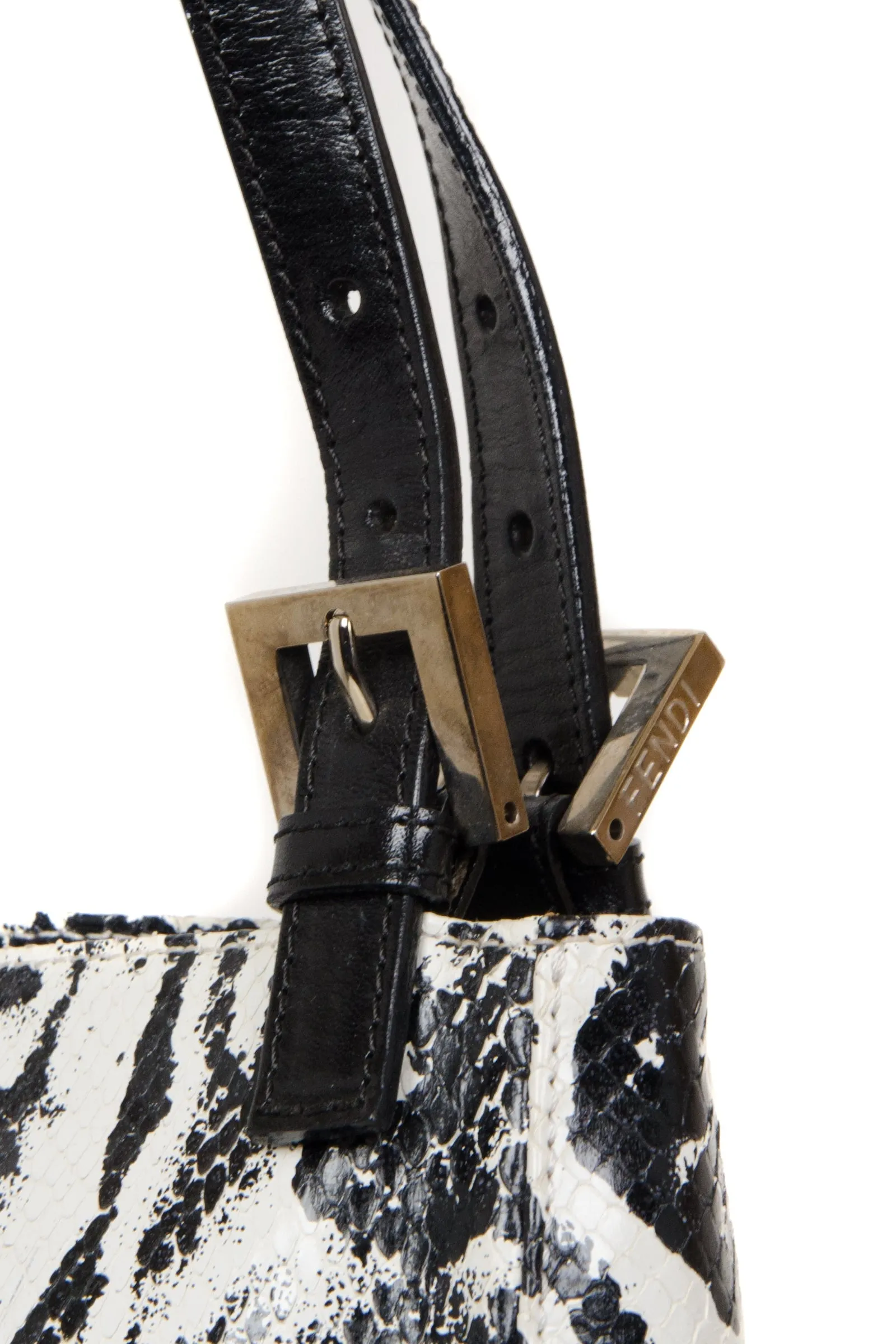 Snakeskin Mamma Baguette Bag