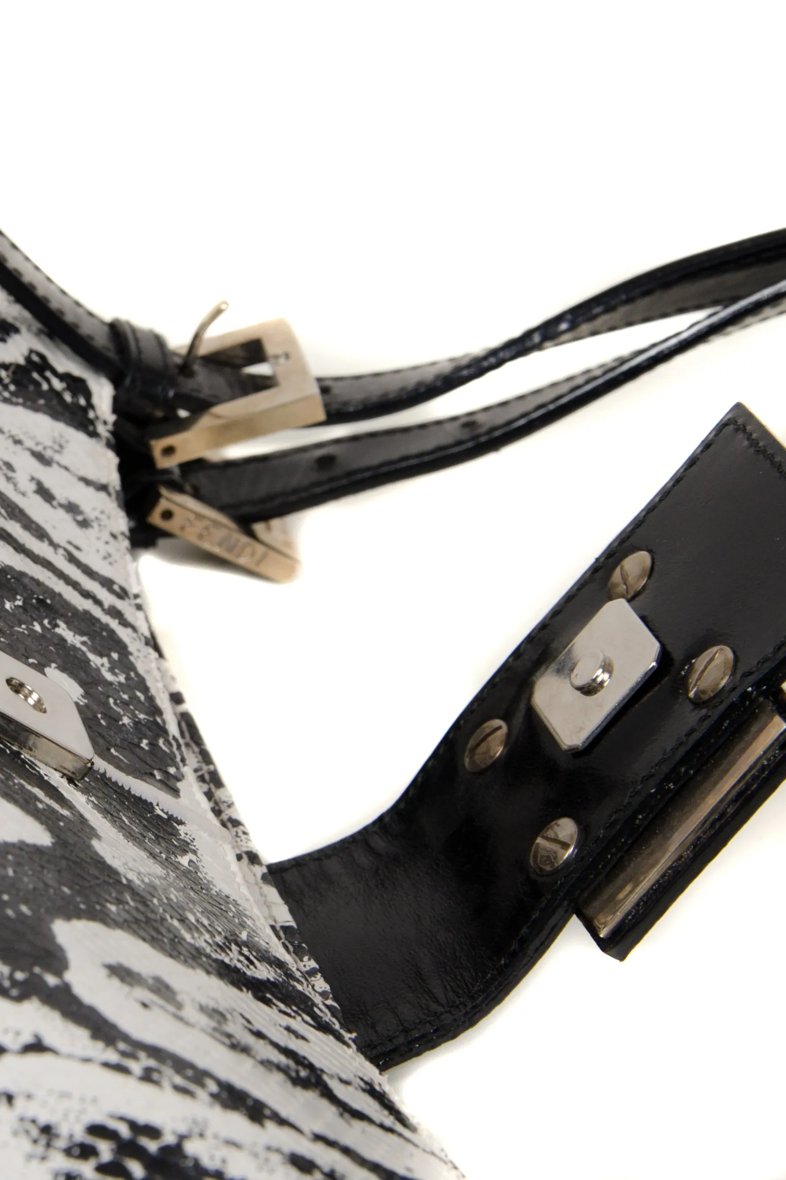 Snakeskin Mamma Baguette Bag