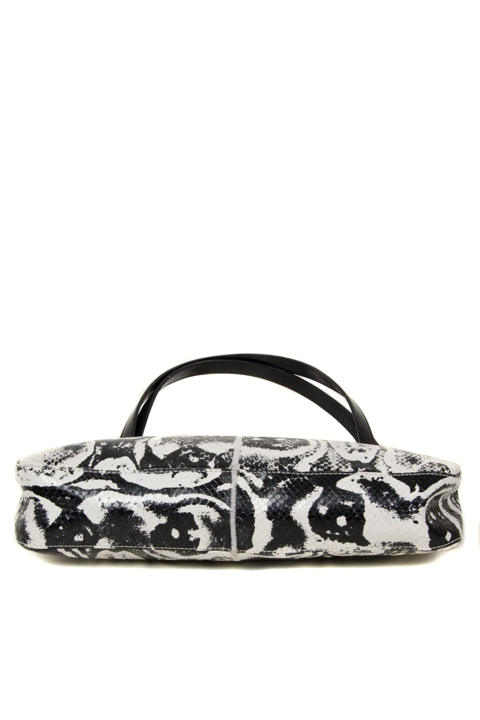 Snakeskin Mamma Baguette Bag