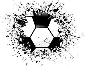 soccer splatter DTF (direct-to-film) Transfer