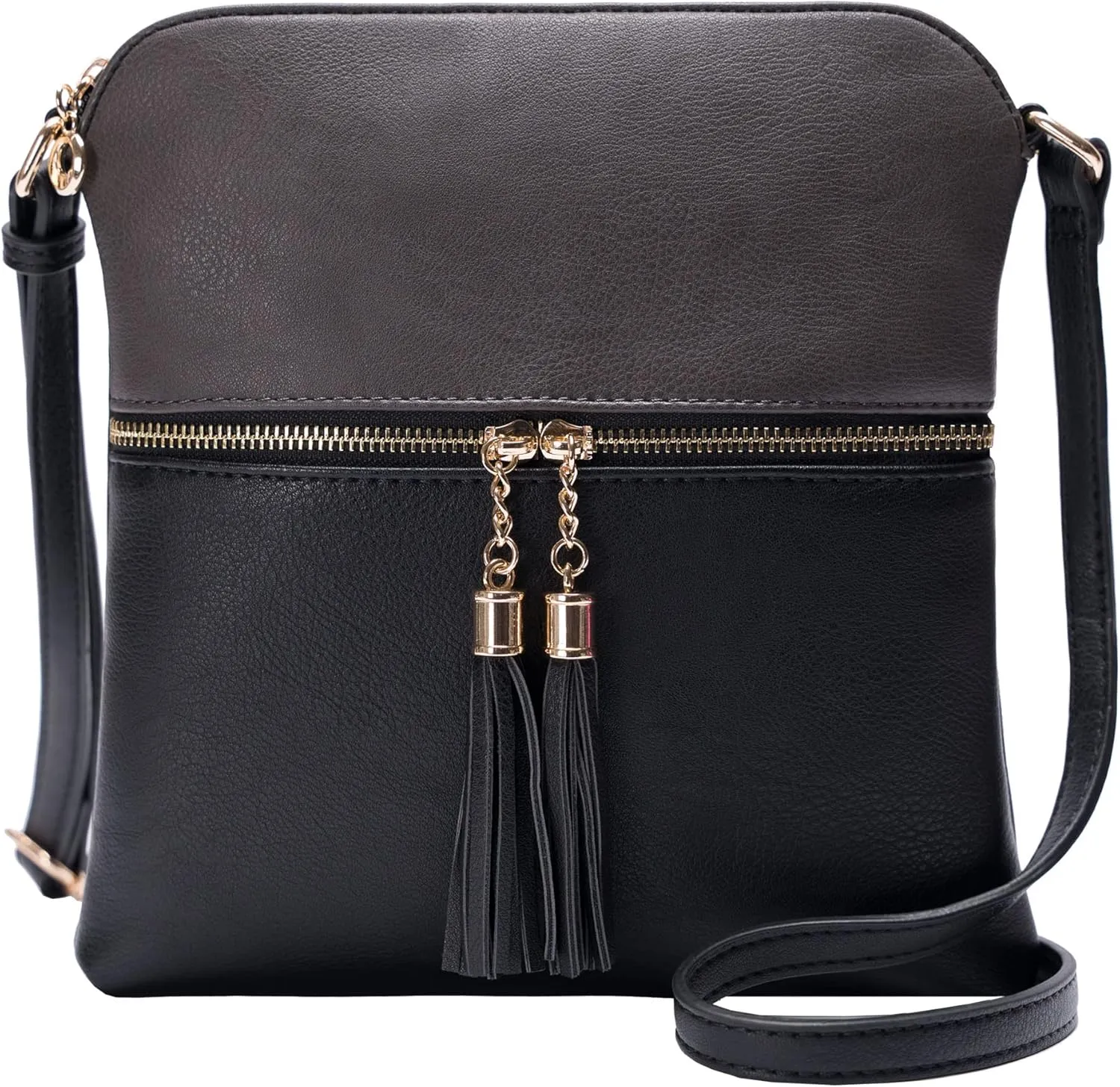 Solene Womens Lightweight Medium Crossbody Purse with Tassel, Perfect Size Crossbody Bags for Daily Use, travel