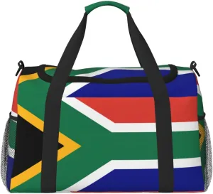 South African flag print Carry on Bag Underseat forTraveling Personal Item Bag Travel Duffel Bag Gym Bag for Women Men