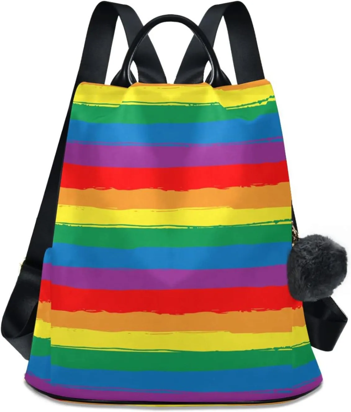 SUABO Rainbow Respect Pride Flag Women Backpack Purse Anti-theft Casual Shoulder Bag Fashion Ladies Bags