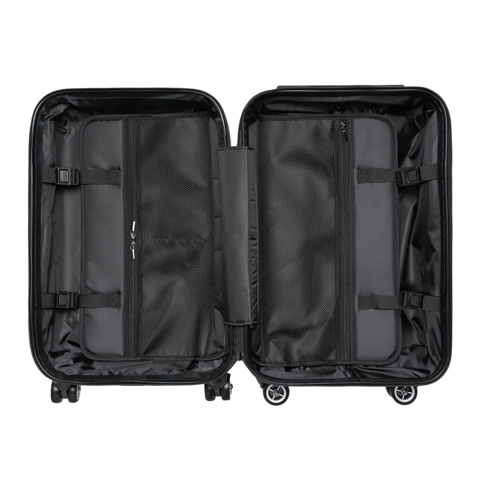 Suitcase with graffiti print
