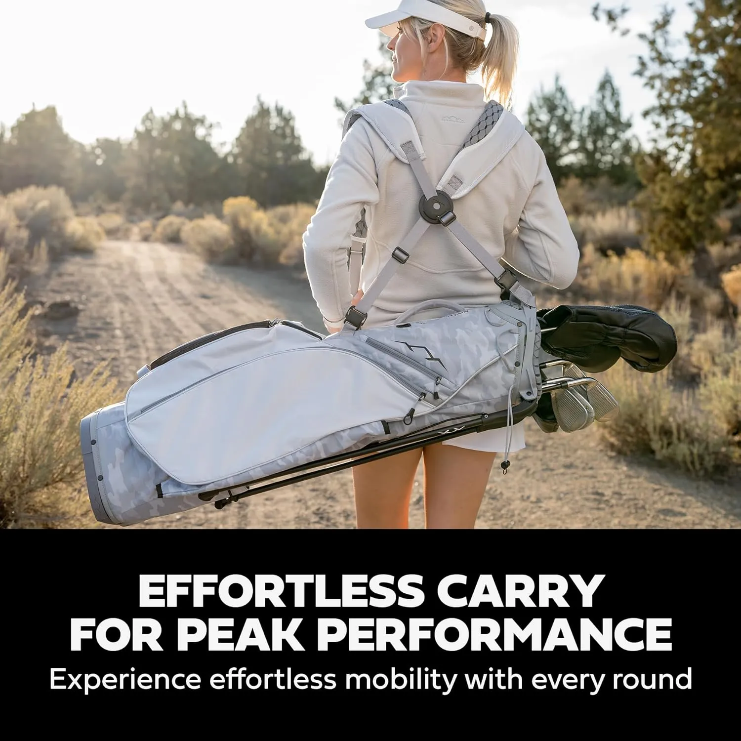 Sun Mountain 2025 Women’s 3.5 14-Way Golf Stand Bag - Durable Golf Bag with Eight Pockets for Ample Storage - Features an Ergonomic EZ-Fit Dual Strap System and a Matching Rain Hood