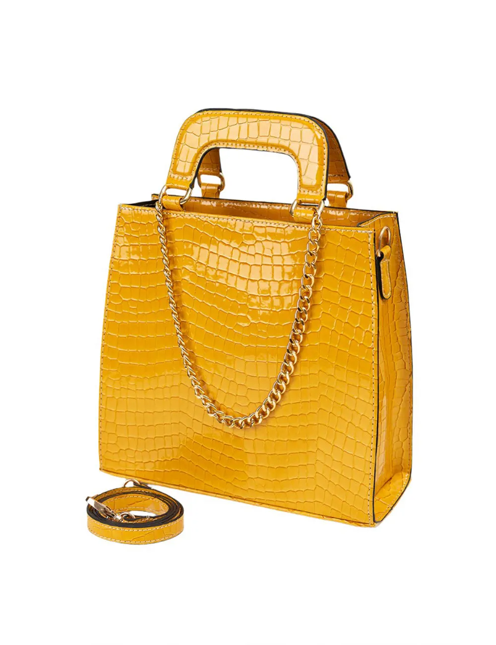 Sunshine Croc Embossed Bag