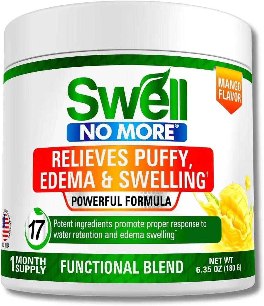 Swollen Feet and Ankles? Reduce Swelling Legs, Edema Relief for Legs, Edema, Ankle Swelling Relief, Water Pills for Swollen Legs, Anti Bloat, Puffy Face Reducer, (1)